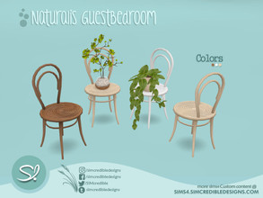 Sims 4 — Naturalis Guest Bedroom chair by SIMcredible! — by SIMcredibledesigns.com available at TSR 3 colors variations