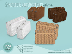 Sims 4 — Naturalis Guest Room Suitcases 2 by SIMcredible! — by SIMcredibledesigns.com available at TSR 4 colors