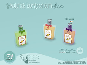 Sims 4 — Naturalis Guest Bedroom perfume by SIMcredible! — by SIMcredibledesigns.com available at TSR 3 colors variations