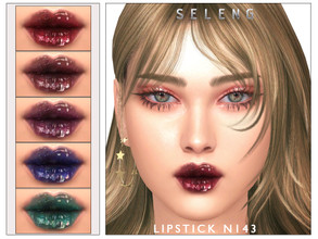 Sims 4 — Lipstick N143 by Seleng — The lipstick has 20 colours and HQ compatible. Allowed for teen, young adult, adult