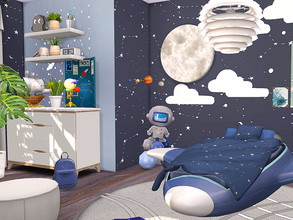 Sims 4 — Space Explorer - Kids Room - CC  by Flubs79 — here is a cute space themed kids bedroom for your sims 