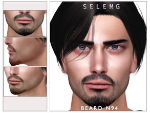 Sims 4 — Beard N94 by Seleng — HQ compatible beard with 21 colours, available for Teen to Elder.