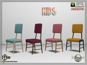 Sims 4 — Anders kids chair desk by jomsims — Anders kids chair desk