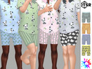 Sims 4 — Pajamas Panties by Pelineldis — Six cool pajamas panties for toddler boys and girls. Matches my Panda Pajamas