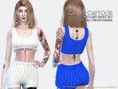 Sims 4 — Nikita Knit Short Set by carvin_captoor — Created for sims4 Original Mesh All Lod 8 Swatches Don't Recolor And