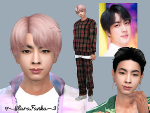 Sims 4 — Jin - Kim Seokjin - BTS (request) by starafanka — DOWNLOAD EVERYTHING IF YOU WANT THE SIM TO BE THE SAME AS IN