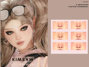 Sims 4 — KIMSNW | SOFT GIRL AESTHETIC BLUSH by Kimsnw — 6 Swatches Custom Thumbnail