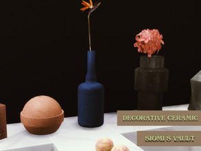 Sims 4 — Vase 04 by siomisvault — Modern Vase another classic? Idk comes in 4 colours too .Thank you for the support