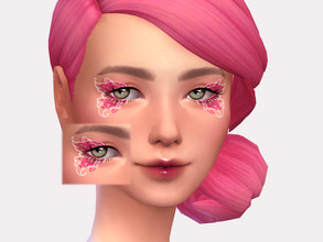 Sims 4 — Love Fairy Eyeliner by Sagittariah — base game compatible 2 swatch properly tagged enabled for all occults