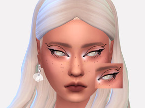 Sims 4 — Artists Wings Eyeliner by Sagittariah — base game compatible 1 swatch properly tagged enabled for all occults
