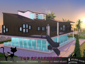 Sims 4 — FGD RealEstate 2022044 by Merit_Selket — spacious and modern Villa, built in Del Sol Valley 50 x 40 No CC used