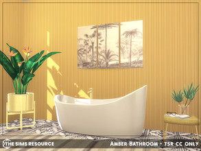 Sims 4 — Amber Bathroom - TSR CC Only by sharon337 — This is a Room Build 4 x 5 Room $5,729 Short Wall Height Please make