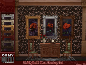 Sims 4 — OhMyGoth! Rose Painting Set by nolcanol — Rose Painting Set with 3 different roses.