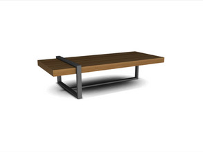 Sims 4 — MDO Coffee Table by Angela — Modern dreams outdoor coffeetable. Wood and metal come together in this table.