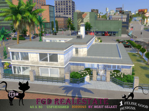 Sims 4 — FGD RealEstate 2022045 by Merit_Selket — downtown City Villa with nice garden and pool, built in Del Sol Valley
