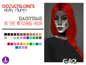 Sims 4 — G42 - Daisy-Sims Recolor by rachirdsims — Recolored in The Witching Hour palette. 24 shades similar to EA's base