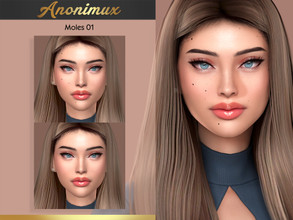 Sims 4 — Moles 01 by Anonimux_Simmer — - 4 Swatches - Male/Female - Moles Category - BGC - HQ - Thanks to all CC creators