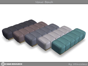 Sims 4 — Venus Bench by Mincsims — Basegame Compatible 10 swatches