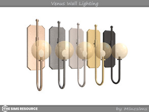 Sims 4 — Venus Wall Lighting by Mincsims — Basegame Compatible 5 swatches