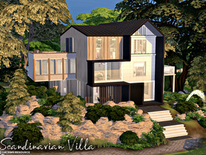 Sims 4 — Scandinavian Villa | noCC by simZmora — I think it's one of my favourite houses I've done. :D Lot:40x30 Lot