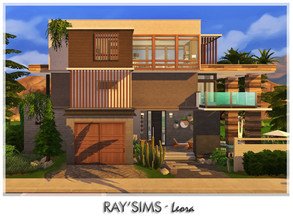 Sims 4 — Leora by Ray_Sims — This house fully furnished and decorated, without custom content. This house has 2 bedroom