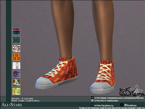 Sims 4 — All-Stars by Silerna — - Base game compatible - Shoes - Teen to elder - 8 colors - Please do not reupload, claim