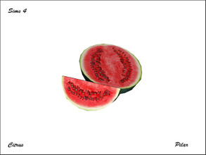 Sims 4 — Citrus Watermelon by Pilar — Citrus Watermelon
