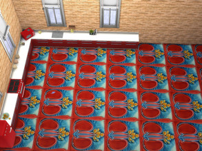 Sims 4 — Art Nouveau Floor Tiles V3 by Morrii — Art Nouveau Floor Tiles V3