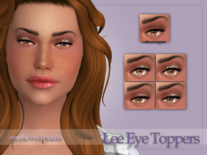 Sims 4 — Lee Eye Toppers by SunflowerPetalsCC — A set of 5 eye toppers. These are glosses, sparkles, shines, and glitters