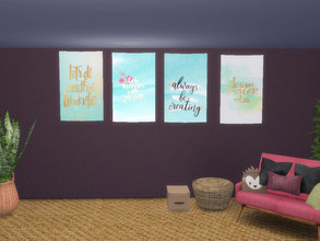 Sims 4 — Teen Quotes Posters V2 by Morrii — Teen Quotes Posters V2