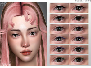 Sims 4 — LMCS Liner N16 by Lisaminicatsims — -New Mesh -Eyeliner category -HQ comatble -12 swatches -All Skin