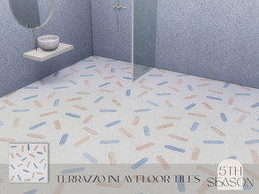 Sims 4 — Terrazzo Inlay Floor 3 by 5th_Season — Terrazzo Inlay Floor Tiles 5SF003