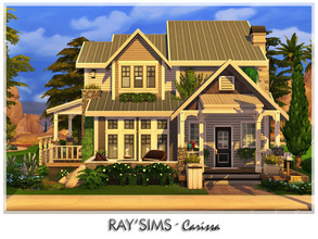 Sims 4 — Carissa by Ray_Sims — This house fully furnished and decorated, without custom content. This house has 2 bedroom