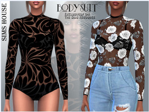 Sims 4 — Bodysuit by Sims_House — Bodysuit 12 options. Bodysuit for the game The Sims 4.
