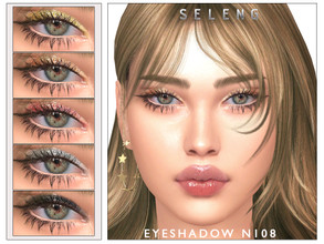 Sims 4 — Eyeshadow N108 by Seleng — The eyeshadow has 20 colours and HQ compatible. Allowed for teen, young adult, adult