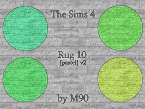Sims 4 — M90 Rug 10 [pastel] v2 by Mircia90 — Rug in 8 colors. Texture by M90