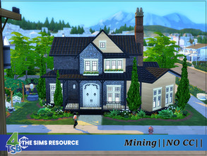 Sims 4 — Mining by Bozena — The house is located in the Evergreen Harbor . Unfurnished Lot: 30 x 20 Value: $ 38 244 Lot