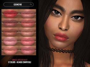 Sims 4 — IMF Gracie Lipstick N.417 by IzzieMcFire — Gracie Lipstick N.417 contains 12 colors in hq texture. Standalone