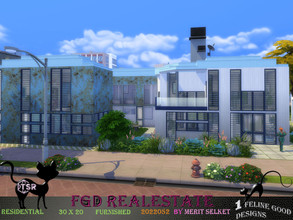 Sims 4 — FGD RealEstate 2022052 by Merit_Selket — modern City home for a Family, built in New Crest 30 x 20 only TSR CC