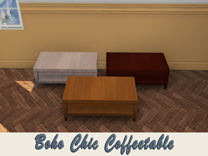 Sims 4 — Boho Chic Coffeetable by xXSavannahXx2 — cost 60$, 5 swatches, you can find it in surfaces - coffee table