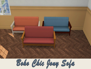 Sims 4 — Boho Chic Jony Sofa by xXSavannahXx2 — cost 450$, 5 swatches, you can find it in comfort - sofa