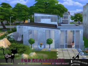 Sims 4 — FGD RealEstate 2022053 by Merit_Selket — modern City home for a family, built in New Crest 30 x 20 only TSR CC