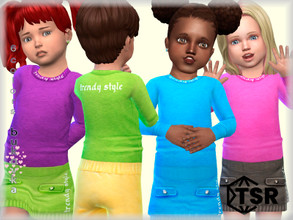 Sims 4 — Shirt Trendy Style  by bukovka — Shirt for babies. Installed standalone, suitable for the base game. 6 color