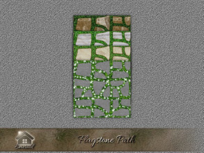 Sims 4 — flagstnpth_2 by Emerald — Flagstone is a natural stone that can add style to any garden space.