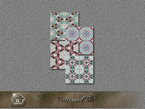 Sims 4 — Patterned Tile 1 by Emerald — Patterned tile is an elegant design that is great for any traditional look.