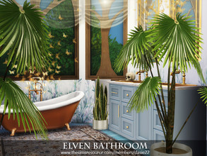 Sims 4 — Elven Bathroom by dasie22 — Elven Bathroom is a lovely room built on an octagonal plan. Please, use code