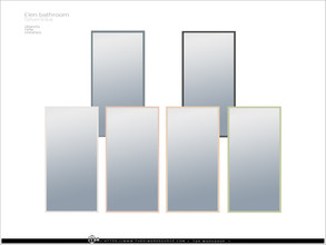 Sims 4 — Elen bathroom - wall mirror by Severinka_ — Wall mirror From the set 'Elen bathroom' Build / Buy category: Decor