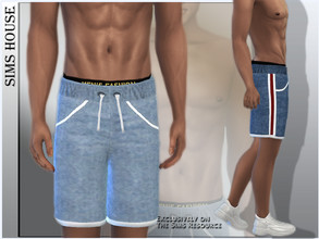 Sims 4 — Men's denim shorts by Sims_House — Men's denim shorts 6 options. Men's denim shorts for The Sims 4 game.