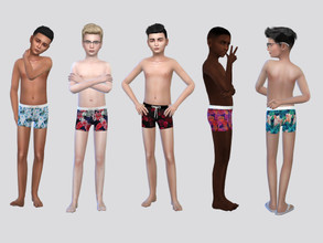 Sims 4 — Swim Trunk Boys by McLayneSims — TSR EXCLUSIVE Standalone item 9 Swatches MESH by Me NO RECOLORING Please don't
