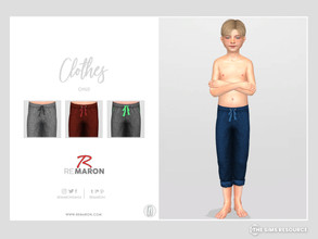 Sims 4 — Sweatpants 01 for Child by remaron — Sweatpants for Child in The Sims 4 ReMaron_C_Sweatpants01 -15 Swatches